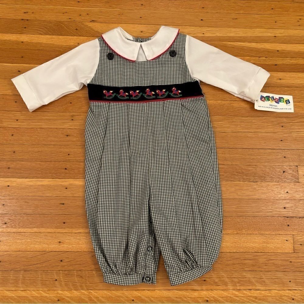 Alexis USA Vintage black/white plaid jumpsuit NWT